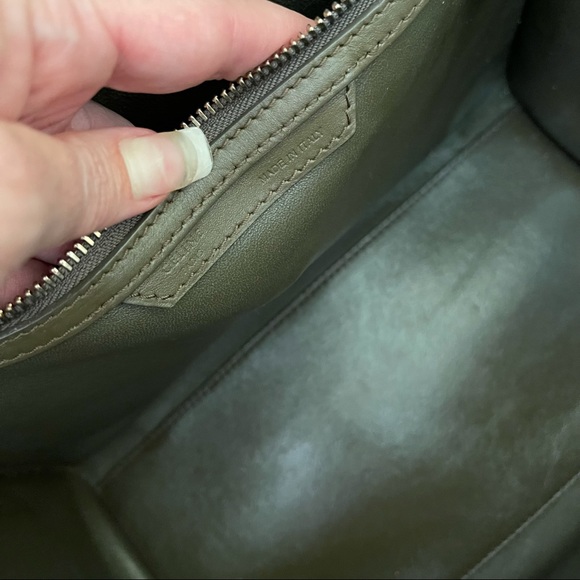 Sold CELINE 💚 LUGGAGE MINI OLIVE GREEN TAUPE - Picture 5 of 16